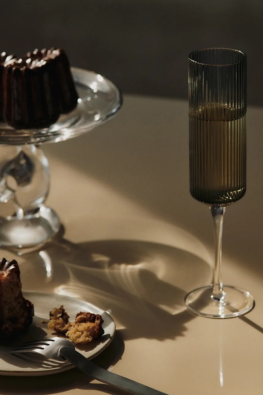 Lifestyle ferm LIVING patera dekoracyjna Damo Glass Centrepiece 21 cm 1104272103 transparentny