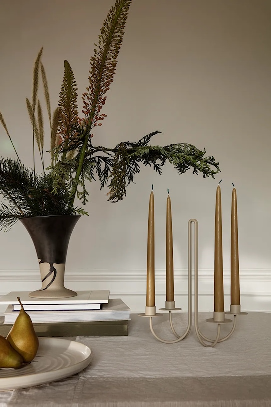 Декоративный подсвечник ferm LIVING бежевый 1104266338