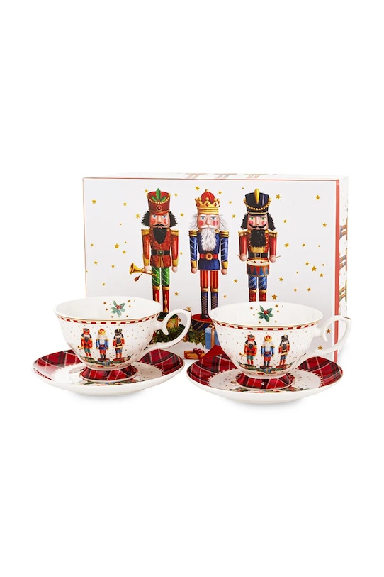 home & lifestyle zestaw filiżanek ze spodkami dla 2 os. 4-pack multicolor 178153