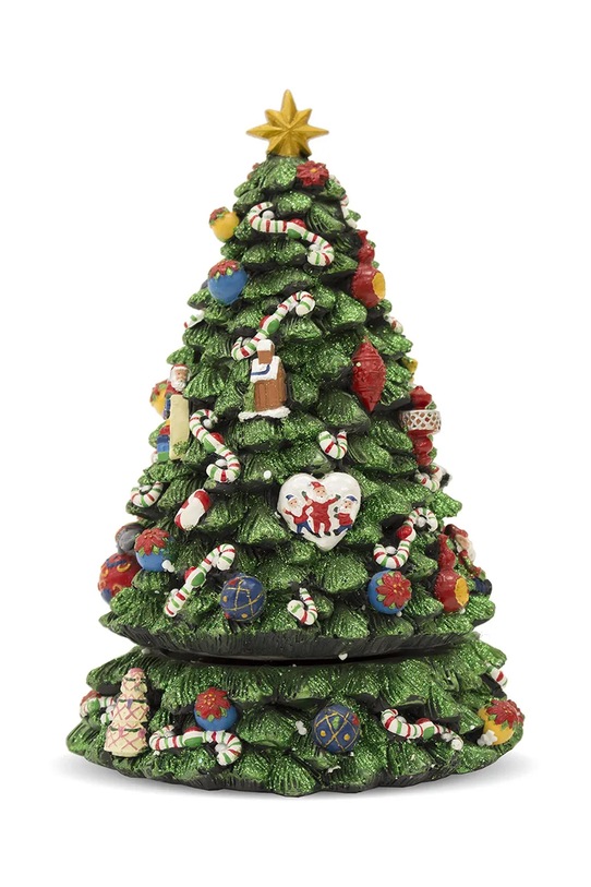 brad de crăciun decorativ cu cutie muzicală 22 x 16 x 16 cm multicolor 116313