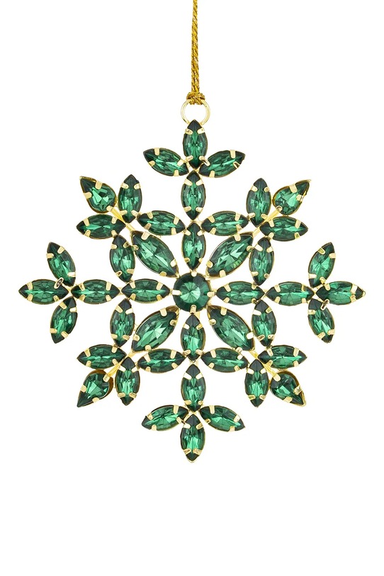 zawieszka dekoracyjna 11 x 11 x 1 cm zielony 170046