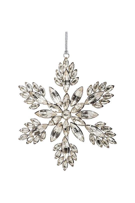 zawieszka dekoracyjna 15 x 15 x 0,5 cm szary 125214