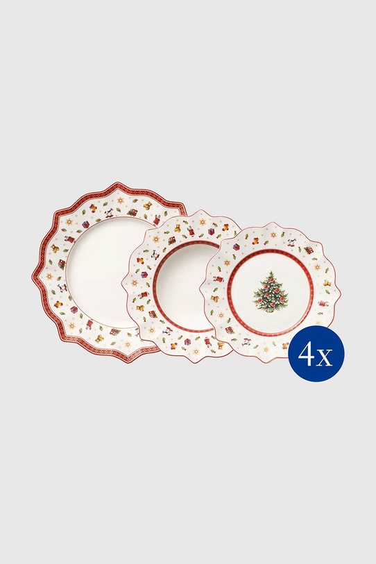 Villeroy & Boch zestaw obiadowy dla 4 os. Toy's Delight 30 / 25 / 26,5 cm. 12-pack multicolor 14.8585.8816
