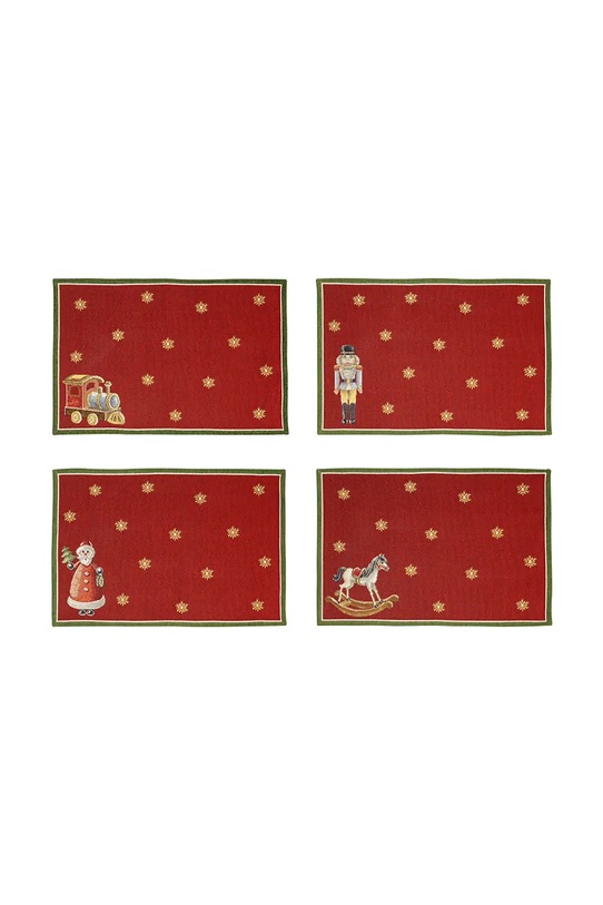 Villeroy & Boch zestaw podkładek na stół Toy’s Delight 32 x 48 cm 4-pack czerwony 14.8585.6119