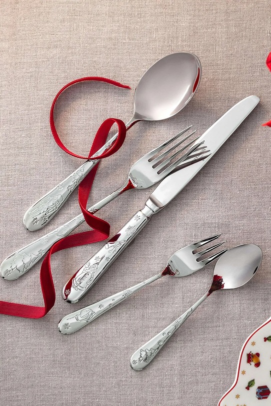 Lifestyle Villeroy & Boch zestaw sztućców świątecznych 30 elementów, 44 x 29 x 6,5 cm 12.6564.9050 szary