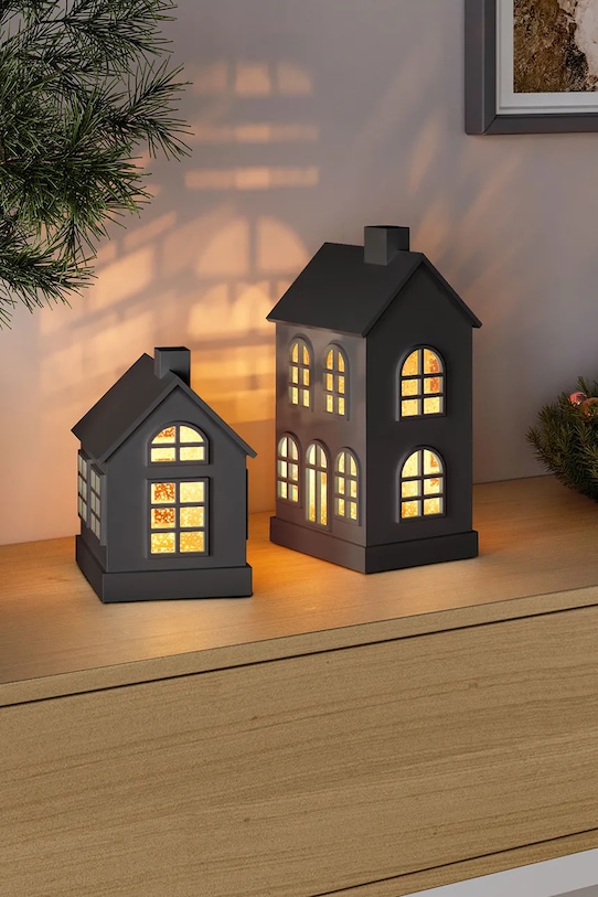 Sompex dekoracja świąteczna led Glamour House 23 cm 72466 czarny AA00