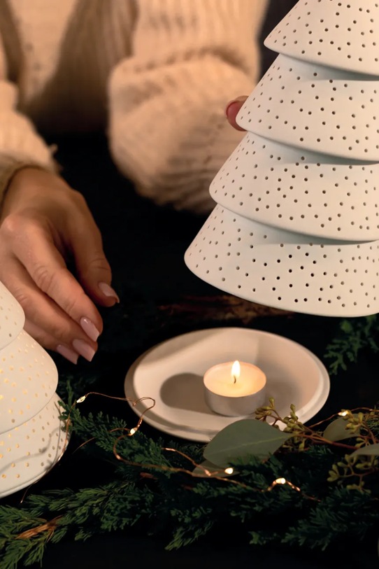 Lifestyle Raeder lampion dekoracyjny 21,5 cm C90748 biały