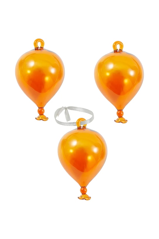 Ozdoba na vianočný stromček Pols Potten 3-pak oranžová 140.300.300