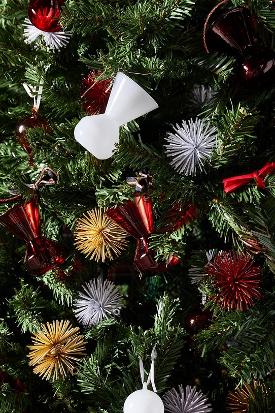 Lifestyle Pols Potten zestaw zawieszek świątecznych prickle ornaments 7 cm 3-pack 390.300.082 czerwony