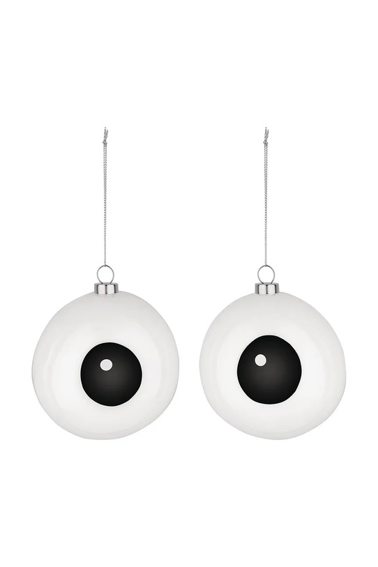 Набір ялинкових куль Alessi Carol 10 x 10 cm 2-pack білий PLA01SET1