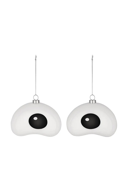 Набір ялинкових куль Alessi Nick 9,5 x 8,5 x 12 cm 2-pack білий PLA01SET2