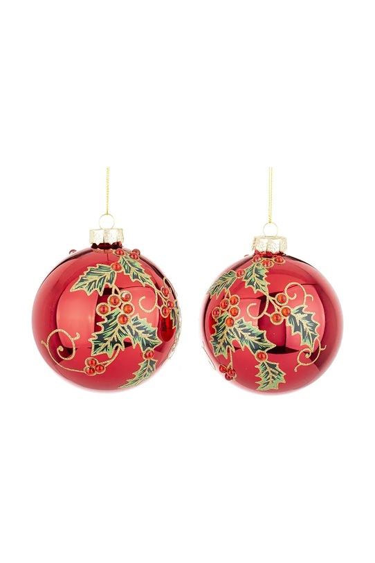 home & lifestyle zestaw bombek choinkowych 10 x 10 x 10 cm 2-pack multicolor 179903