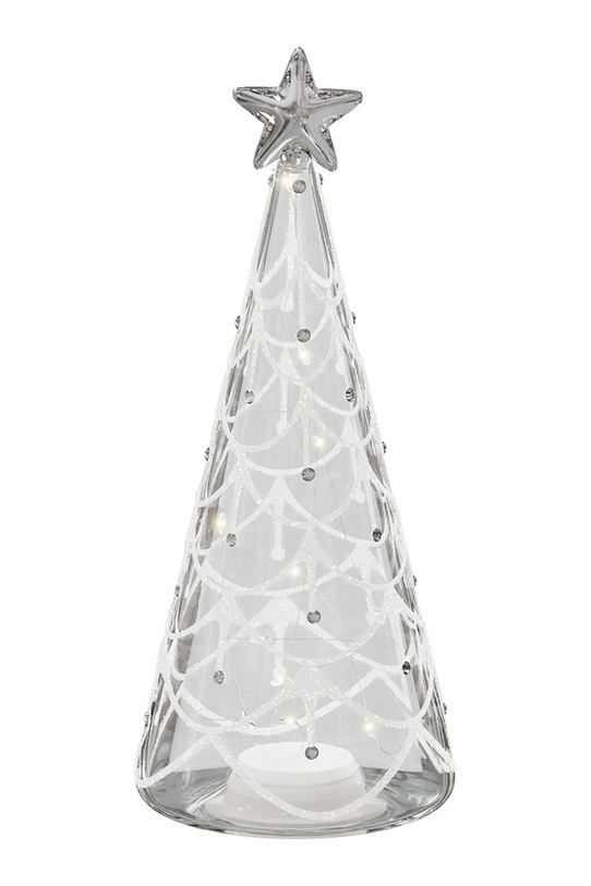 Deluxe Homeart brad decorativ led Tra 8.5 x 22 cm transparent DH.XMAS.0012