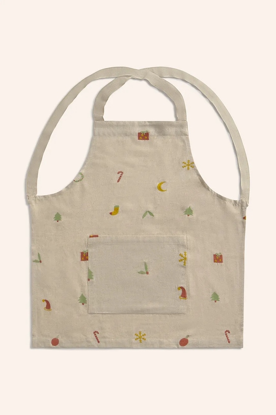 Calma House fartuch kuchenny z lnem świąteczny Joy 70 x 64 cm JOY.70.MUL multicolor AA00