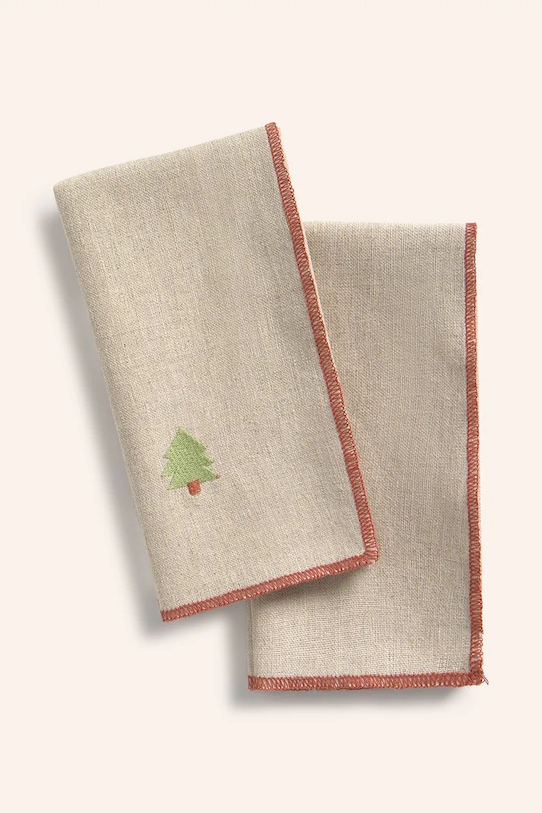 Calma House zestaw serwetek z lnem Joy 45 x 45 cm multicolor JOY.45S.MUL