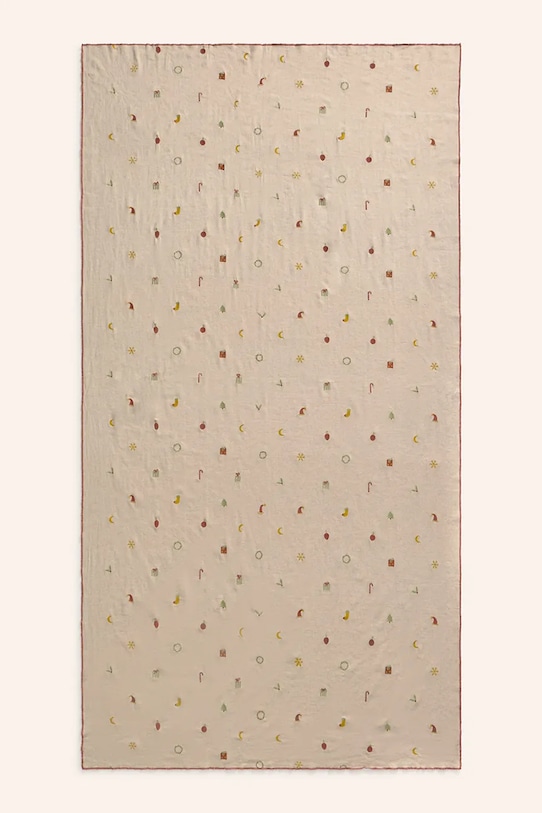 Calma House obrus z lnem świąteczny Joy 160 x 200 cm JOY.200.MUL multicolor AA00