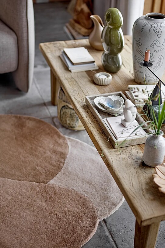 Вовняний килим Bloomingville Denton коричневий 82062162