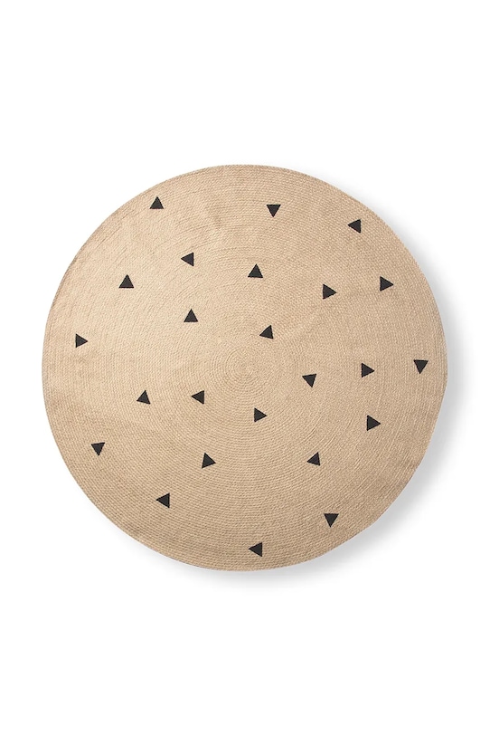 Ferm Living dywan Black Triangles L beżowy 8162.