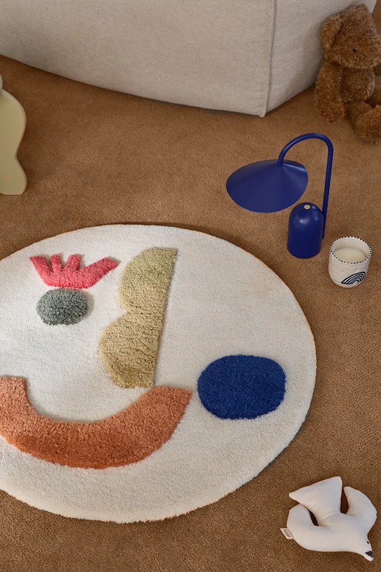 Salon i sypialnia ferm LIVING dywan wełniany 1104269835 multicolor