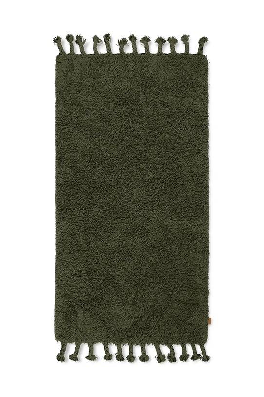 Bombažna preproga ferm LIVING Amass zelena 1104263405