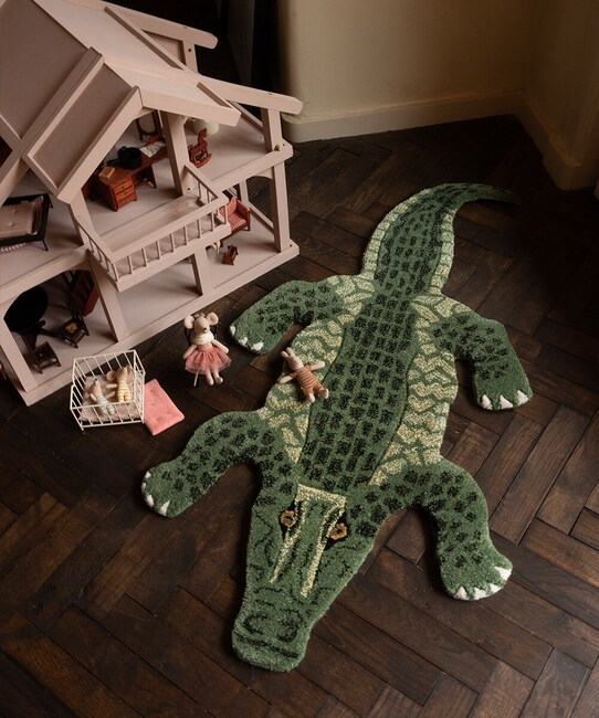Вовняний килим Doing Goods Coolio Crocodile S 1.45.10.038.060.3