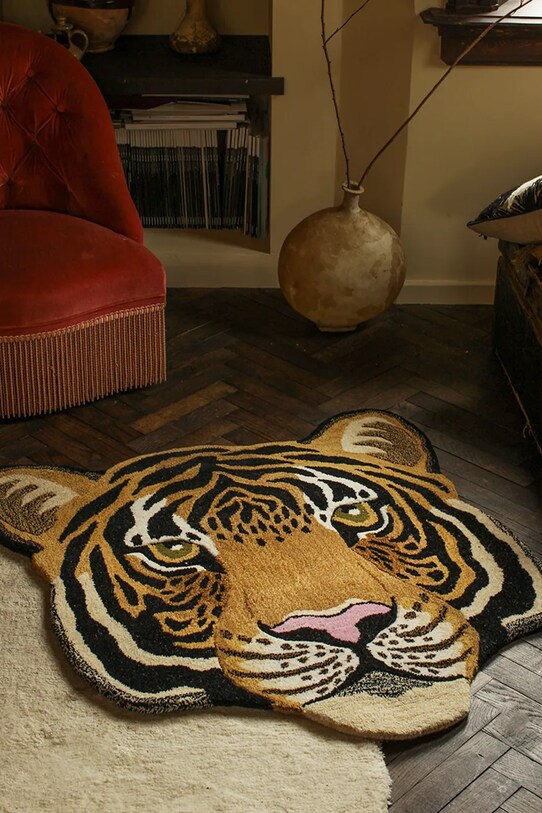 Doing Goods dywan wełniany Rajah Tiger Head 1.45.10.071.080.5 multicolor