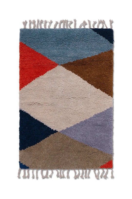 Vlnený koberec ferm LIVING Harlequin viacfarebná 1104266310