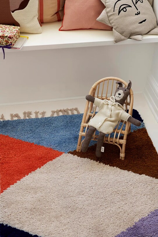 Vlnený koberec ferm LIVING Harlequin viacfarebná 1104266310