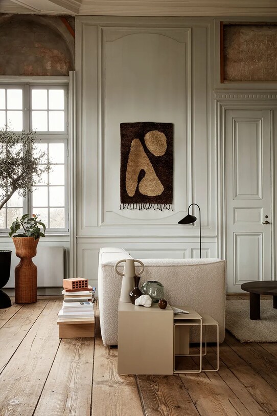 Vlnený koberec ferm LIVING Abstract Rug S 1104265412 viacfarebná AA00