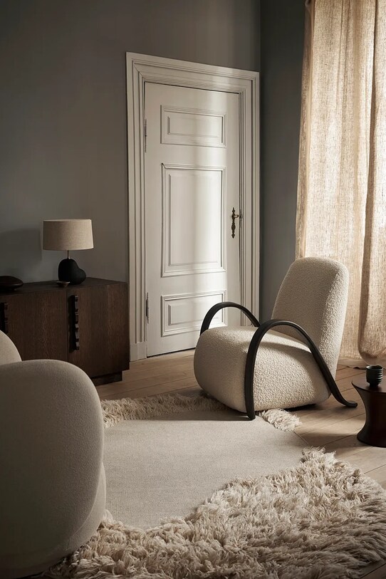 Μάλλινο χαλί ferm LIVING Norte Rug 1104268204 μπεζ