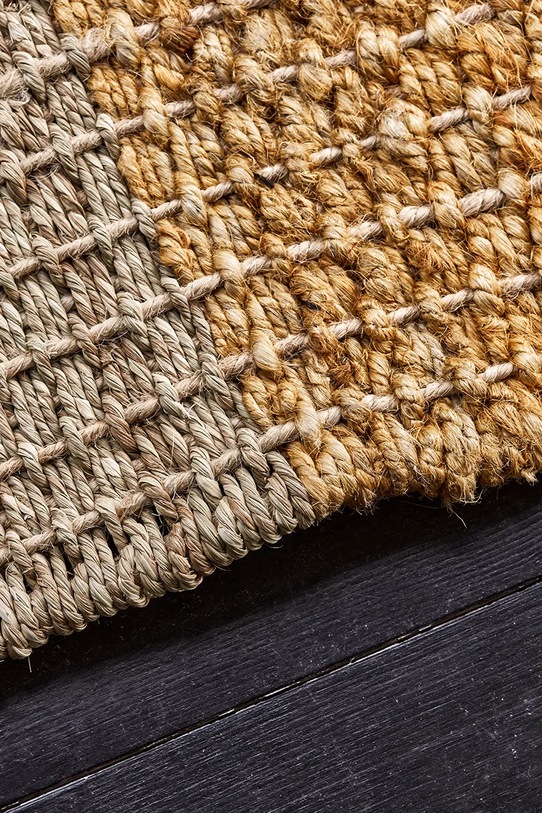 Dnevna soba in spalnica Preproga iz jute House Doctor HDTrap 70 x 140 cm 206230033 rumena