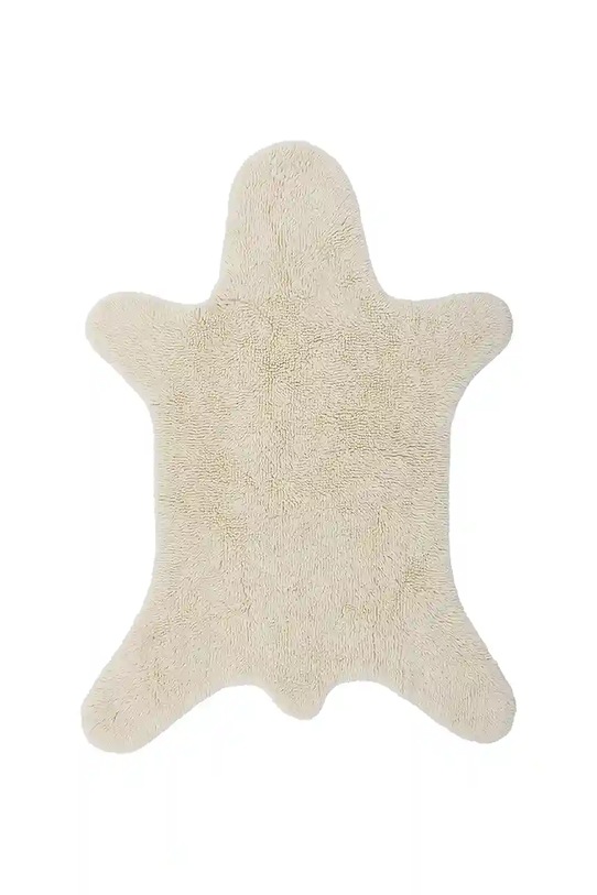 Bloomingville dywan wełniany Bear 200 x 140 cm beżowy 82066549