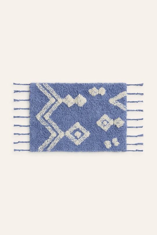 Хлопковый коврик Calma House Alfombra 50 x 35 cm голубой FAUVE.A35.AZU