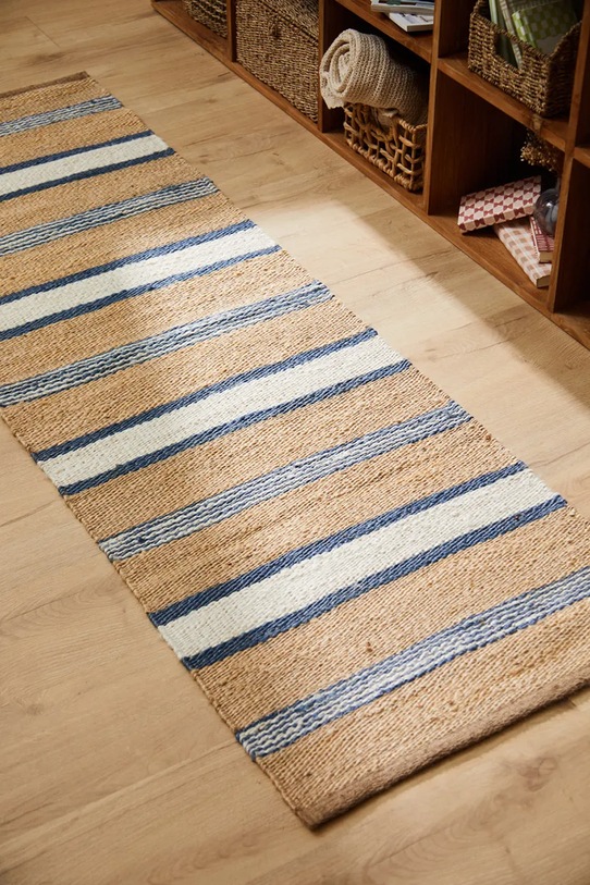 Хлопковый ковёр Calma House Alfombra 60 x 190 cm BRUN.190.AZU мультиколор AA00