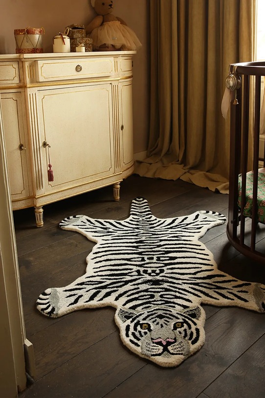 Doing Goods dywan wełniany Snowy Tiger 150 x 90 x 2 cm multicolor 1.45.10.005.020.5