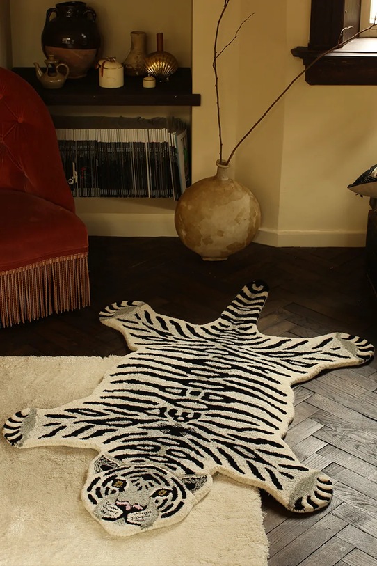 Doing Goods dywan wełniany Snowy Tiger 150 x 90 x 2 cm 1.45.10.005.020.5 multicolor