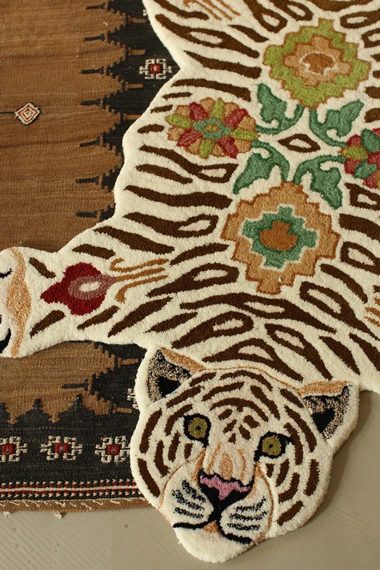 Doing Goods dywan wełniany Jill Tiger 150 x 90 x 2 cm multicolor 1.45.10.142.020.4