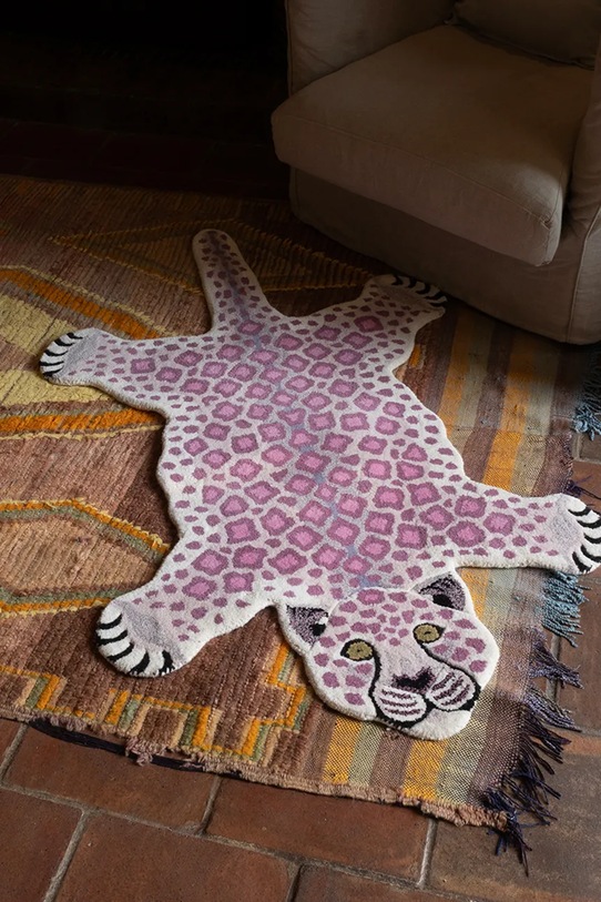 Doing Goods dywan wełniany Lilly Leopard 155 x 93 x 2 cm 1.45.10.104.040.5 multicolor