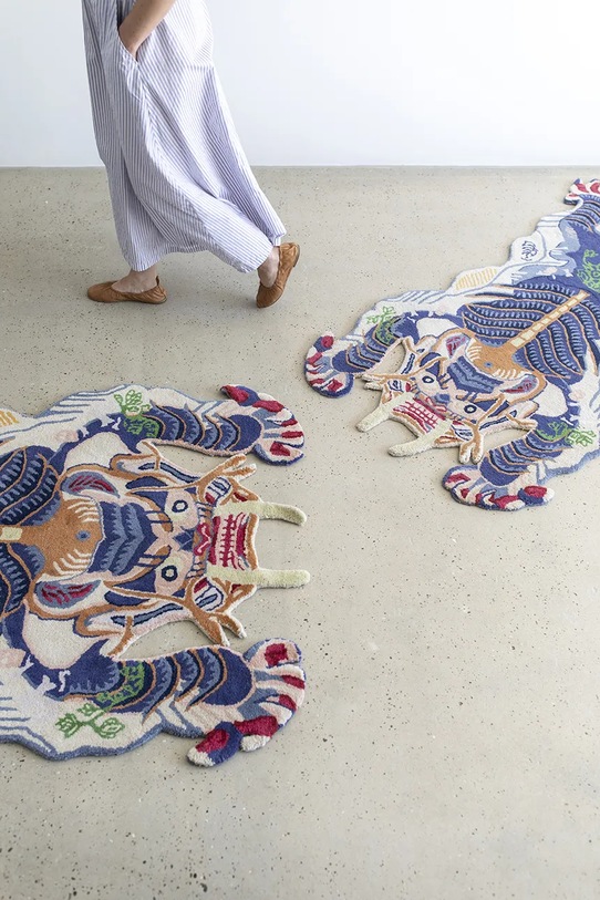 Bongusta dywan wełniany Dragon 110 x 200 cm BON05.002 multicolor AA00