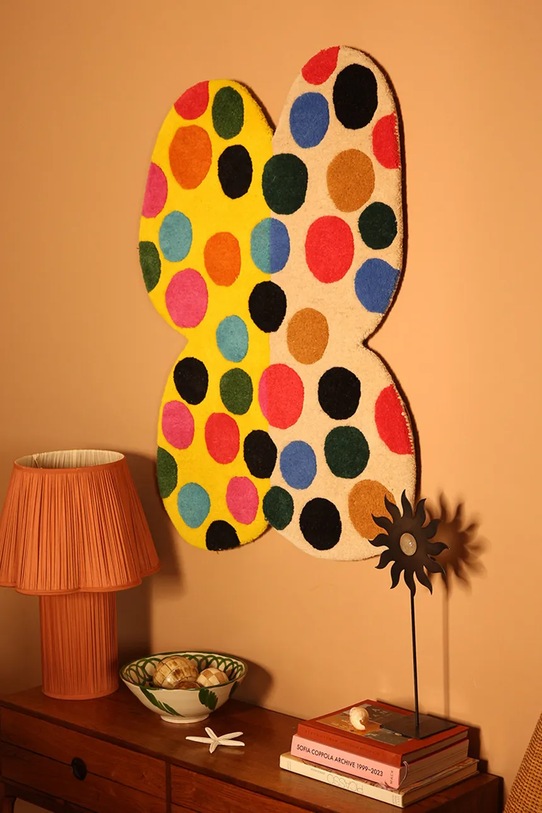 Doing Goods dywan wełniany Marley Multi Butterfly 105 x 80 cm multicolor 1.45.10.136.099.5