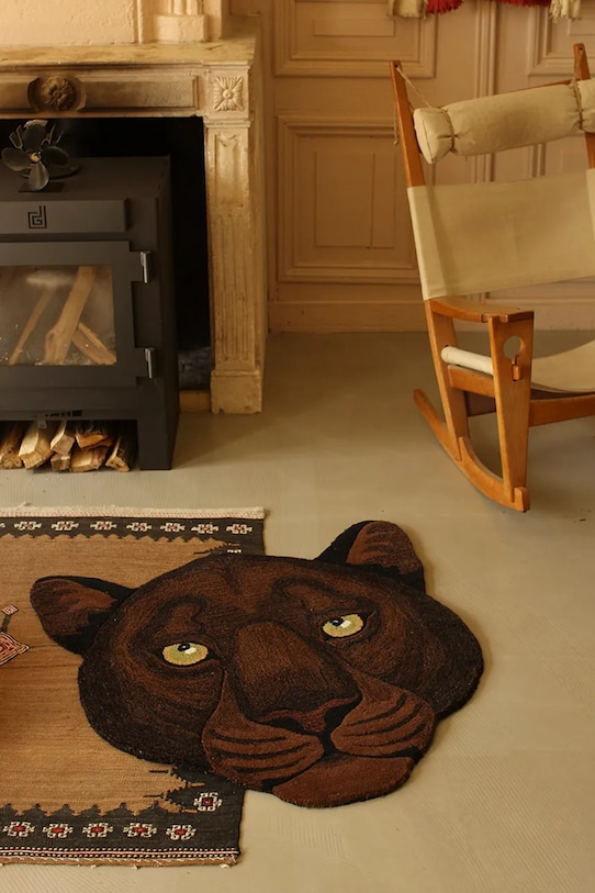 Vlnený koberec Doing Goods Nio 100 x 100 cm hnedá 1.45.10.146.900.5