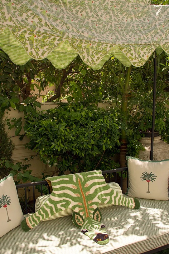 Doing Goods covor de lână Grassy Zebra 153 x 110 cm 1.45.10.148.060.5 multicolor