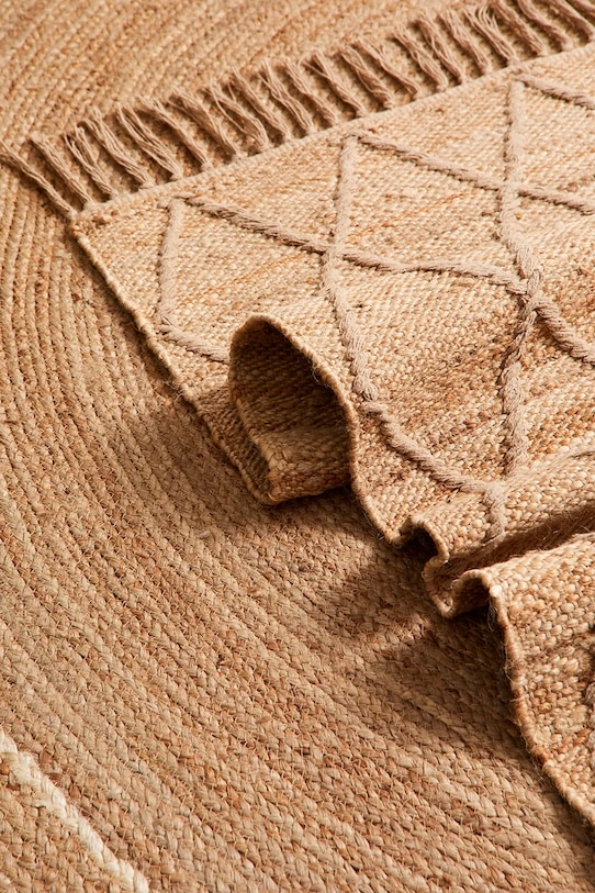 Bizzotto dywan podłogowy z materiału tekstylnego 70 x 140 cm beżowy 608294