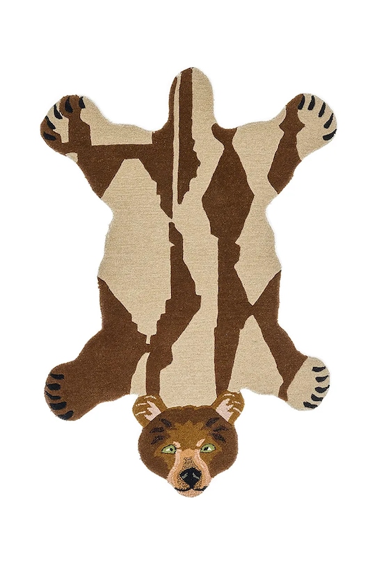 Doing Goods covor decorativ cu lână 145 x 97 x 2 cm maro 1.45.10.109.700.5