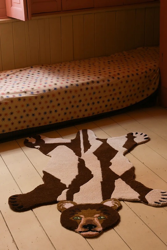 Doing Goods dywan ozdobny wełniany 145 x 97 x 2 cm brązowy 1.45.10.109.700.5