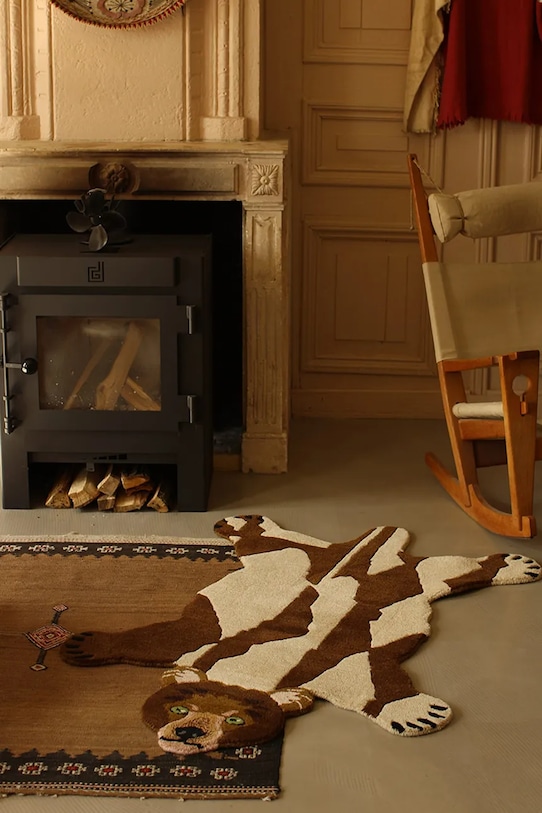 Doing Goods covor decorativ cu lână 145 x 97 x 2 cm 1.45.10.109.700.5 maro