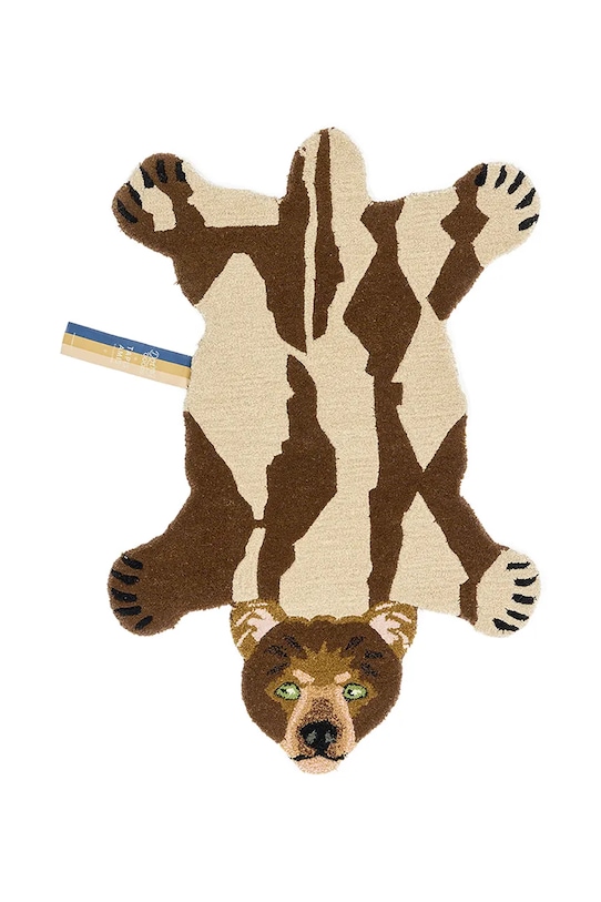 Doing Goods Covoraș decorativ cu lână 92 x 62 x 2 cm maro 1.45.10.110.700.3