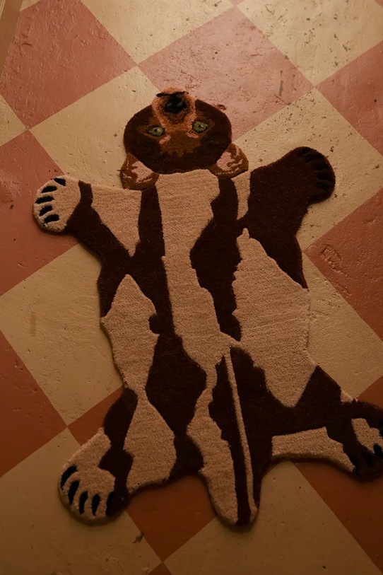 Doing Goods dywanik ozdobny wełniany 92 x 62 x 2 cm 1.45.10.110.700.3