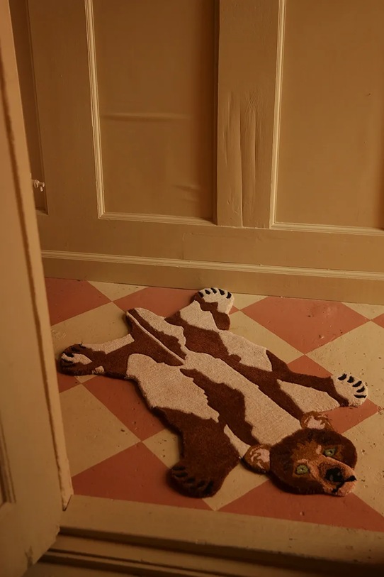 Doing Goods dywanik ozdobny wełniany 92 x 62 x 2 cm 1.45.10.110.700.3