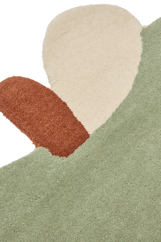 Ferm Living dywan ozdobny wełniany 110 x 110 cm 1104272748 zielony AA00